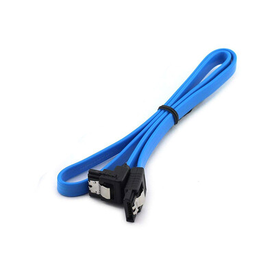 2db Sata 3.0 adatkábel SATA III SATA 3 kábel 45 cm reteszelő retesszel egyenesen derékszögig 90 fokos 6 GBs