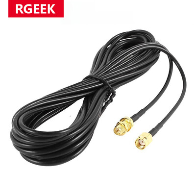 Conector SMA RP-SMA Cablu de prelungire masculin la mamă Sârmă de alimentare din cupru pentru placă de rețea WiFi coaxială coaxială Antenă de router RG174