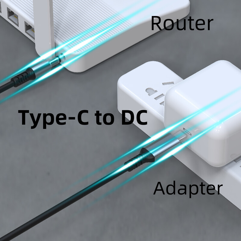 Cablu de încărcare de la USB C la DC 5,5 x 2,1 mm pentru laptop (5521), 20 V USB tip C cu intrare tată la DC 5,5 x 2,1 mm cablu masculin de până la 100 W