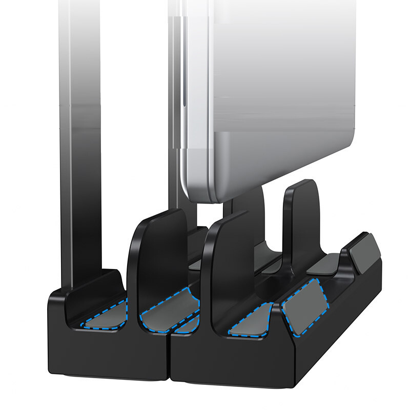 2 v 1 vertikálny stojan na notebook, vertikálny držiak na notebook, chladiaci držiak, stúpačka, nastaviteľný dok pre notebook Macbook