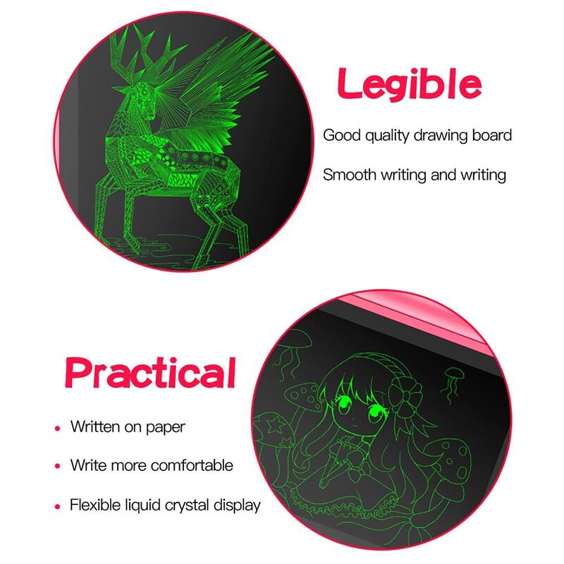 4,5 colio mini grafikos skaitmeninė piešimo lenta pranešimų bloknotas elektroninė lenta LCD rašymo planšetė