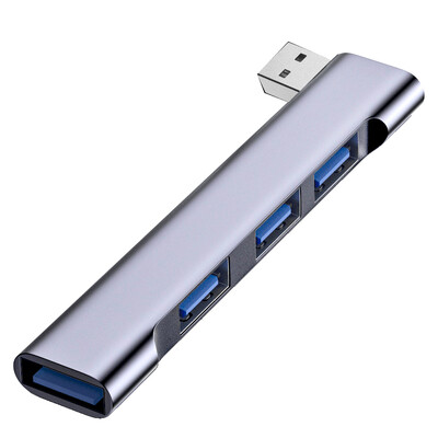 Parduodamas 90 laipsnių USB 3.0 C stebulės tipo C iki 4 prievadų skirstytuvo adapteris, skirtas Xiaomi Lenovo Macbook Pro 13 15 Air Pro kompiuterio priedams