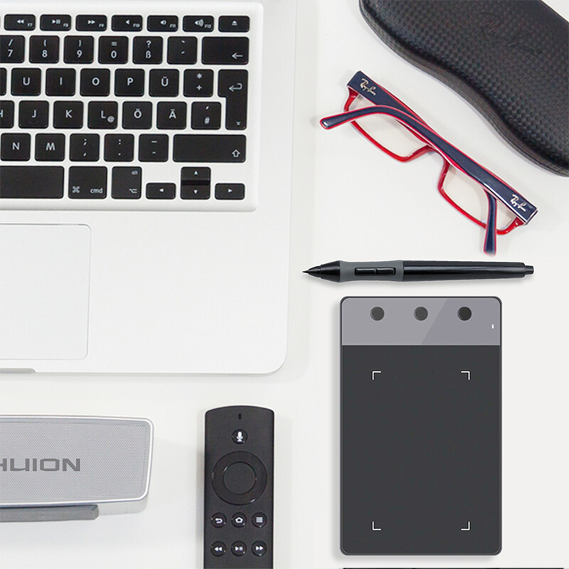 HUION H420 mini grafinis planšetinis kompiuteris su 3 pritaikytais mygtukais Signature Pad 2048 lygio slėgio piešimo planšetė puikiai tinka OSU