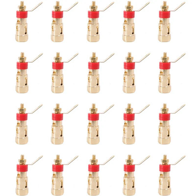 20 bucăți placat cu aur difuzor mic tip împingere terminal cu arc amplificator priză auto-blocare terminală tip împingere