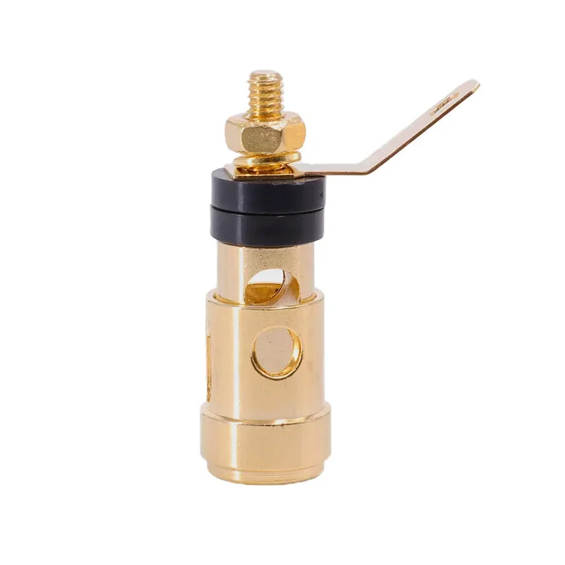 20 bucăți placat cu aur difuzor mic tip împingere terminal cu arc amplificator priză auto-blocare terminală tip împingere