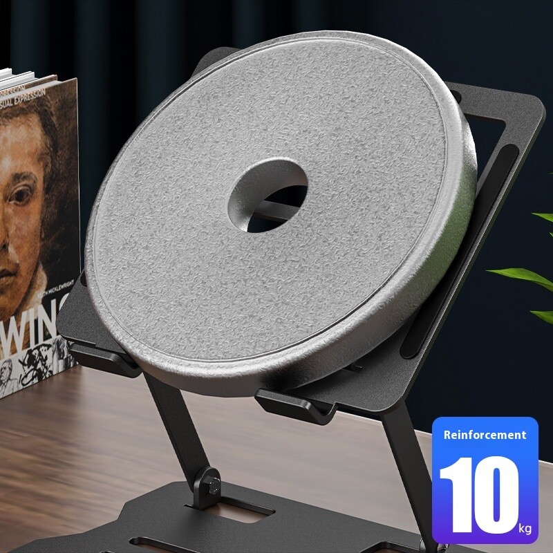 Pārnēsājams klēpjdatora statīvs, daudzfunkcionāls paaugstināms plaukts piezīmjdatora atbalsta turētājs ātrai siltuma izkliedēšanai salokāms klēpjdatora kronšteins