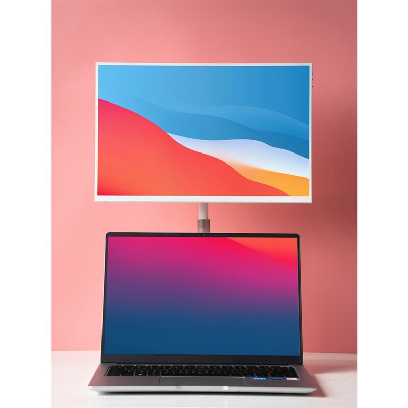 Pārnēsājama monitora statīva augstums, regulējams brīvi paceļams Vesa monitors mobilā tālruņa klēpjdatora universālā galda stiprinājuma monitora atbalsts