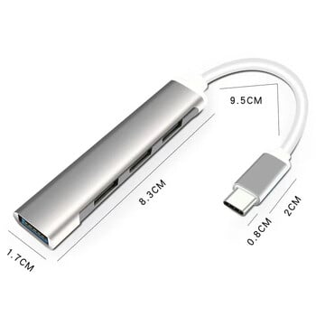 USB C HUB 3.0 Type C 3.1 3/4 портов мулти сплитер адаптер OTG USB за Macbook Pro 13 15 Air Mi Pro HUAWEI PC аксесоари