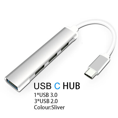 USB C HUB 3.0 Type C 3.1 3/4 Port Multi Splitter Adapter OTG USB for Macbook Pro 13 15 Air Mi Pro HUAWEI PC priedai