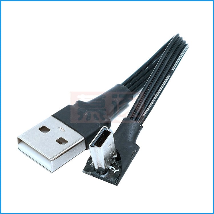Mini USB 5pin B Tip Mascul Sus Jos Stânga Dreapta Unghi 90 de grade la USB 2.0 Mascul Cablu de date Mini USB Cablu plat 0,1 m/0,2 m/0,5 m/0,8 m