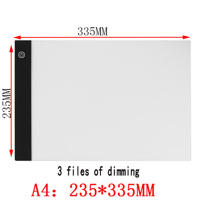 LED kilimėlis deimantiniam tapybai, USB maitinama švieslentė Skaitmeninė šviesdėžė piešimo padėklui Art Tapybos lenta A5 A4 piešimo planšetė