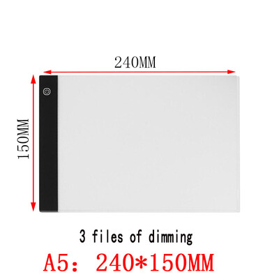 LED kilimėlis deimantiniam tapybai, USB maitinama švieslentė Skaitmeninė šviesdėžė piešimo padėklui Art Tapybos lenta A5 A4 piešimo planšetė