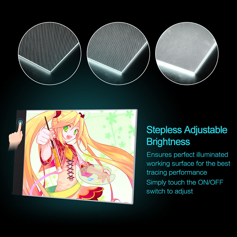 LED kilimėlis deimantiniam tapybai, USB maitinama švieslentė Skaitmeninė šviesdėžė piešimo padėklui Art Tapybos lenta A5 A4 piešimo planšetė