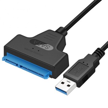 SATA към USB 3.0 / 2.0 кабел До 6 Gbps за 2,5-инчов външен HDD SSD твърд диск SATA 3 22-пинов адаптер USB 3.0 към Sata адаптери