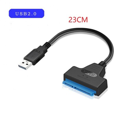 SATA-USB 3.0 / 2.0 kábel Akár 6 Gbps-ig 2,5 hüvelykes külső HDD SSD merevlemezhez SATA 3 22 tűs adapter USB 3.0 - Sata adapterek