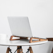 1 pár Univerzálny prenosný drevený držiak na notebook, stojan na chladenie počítača, vhodný pre notebook, tablet, 10-17 palcov