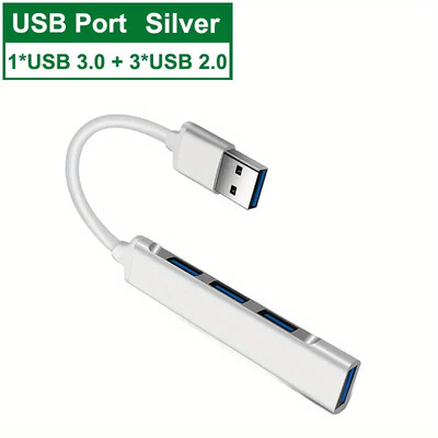 HUB USB C HUB USB 3.0 HUB tip C 4 porturi Adaptor splitter multiplu 5Gbps pentru PC Accesorii computer HUB multiport 4 porturi USB 3.0 2.0