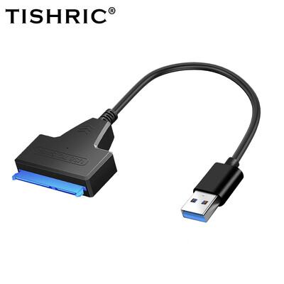 Kábel SATA na USB 3.0/Type-C/2 v 1 USB 3.0 Type-C s rýchlosťou až 6 Gb/s pre 2,5-palcový externý HDD SSD pevný disk, adaptér SATA 3 s 22-pinovým konektorom