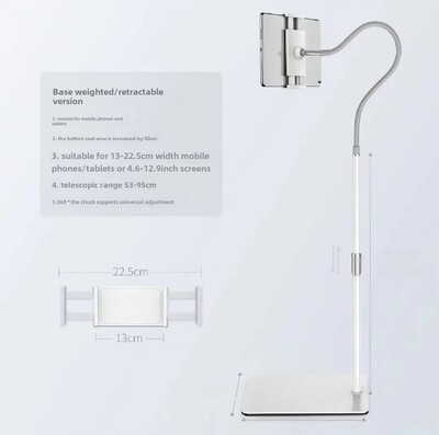 Lazy Person tālruņa turētājs planšetdatora statīvs pie gultas tiešraides kronšteins Universāls atbalsts lietošanai mājās, ērti regulējama roka