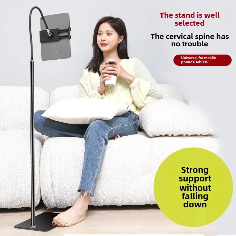 Lazy Person tālruņa turētājs planšetdatora statīvs pie gultas tiešraides kronšteins Universāls atbalsts lietošanai mājās, ērti regulējama roka