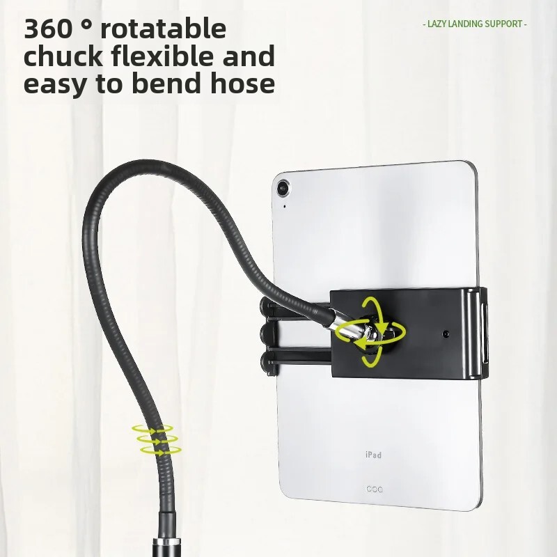 Lazy Person tālruņa turētājs planšetdatora statīvs pie gultas tiešraides kronšteins Universāls atbalsts lietošanai mājās, ērti regulējama roka