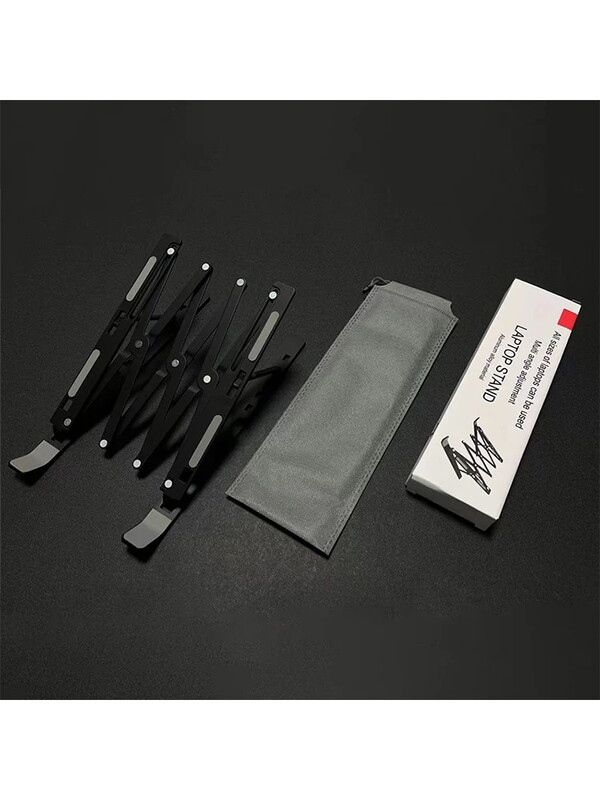 Pārdodu jaunu produktu Regulējams klēpjdatora statīvs saliekams portatīvais galddatora statīvs salokāms statīvs piemērots klēpjdatora pacelšanai vertikāli