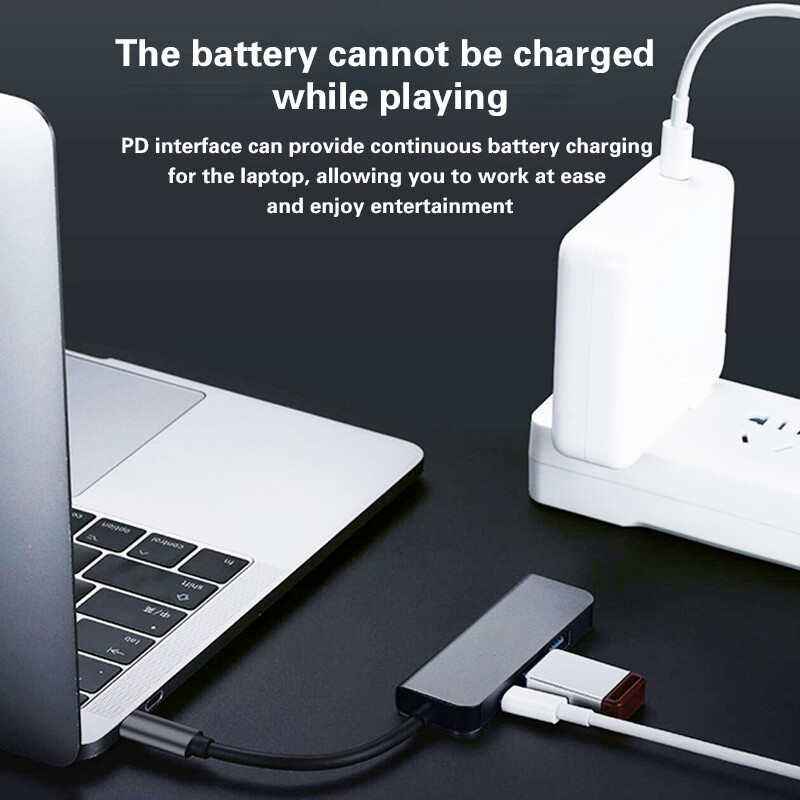 USB C Hub 4 porty typu C na HDMI kompatibilný USB 3.0 rozbočovač pre MacBook Pro iPad Pro Samsung Galaxy Note 10 S10 USB Hub