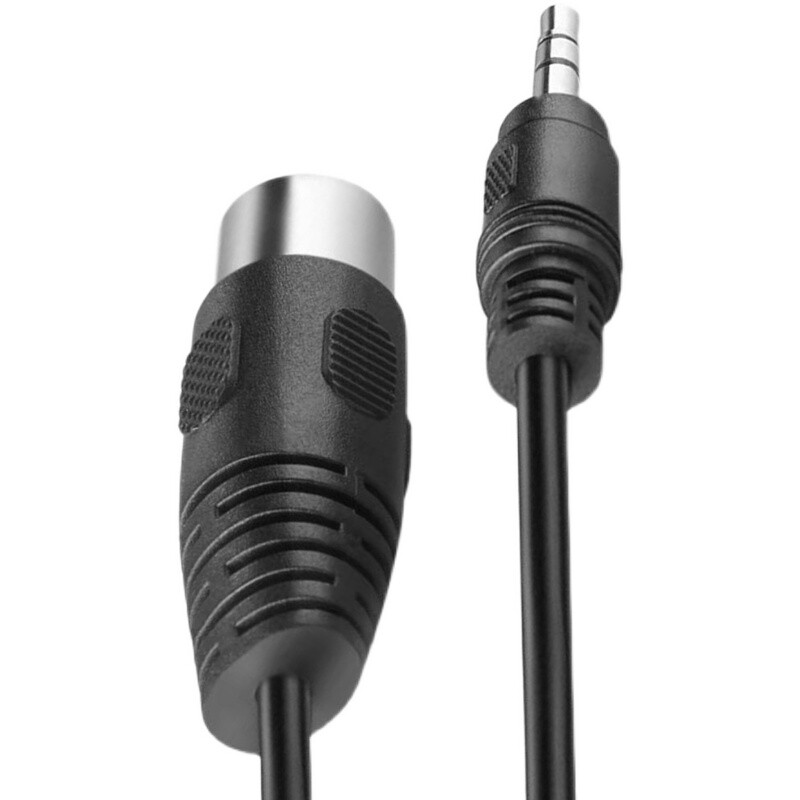 Din 8 kontakto iki 3,5 mm kabelio 8 kontakto Din kištuko kištukas prie 3,5 mm kištuko garso adapterio laidas, skirtas muzikos instrumentų garso įrangai 0,5–3 m