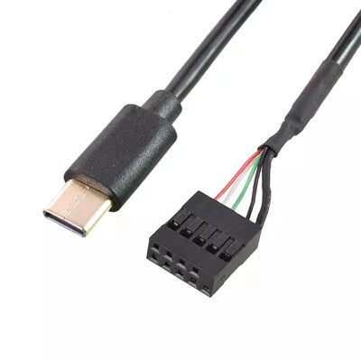 Placă de bază pentru computer PC 9P la Micro USB la DuPont 2,54 mm 5Pin Cablu de date DuPont USB la Micro USB Folie de aluminiu + cablu plasă țesut