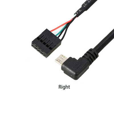 Placă de bază pentru computer PC 9P la Micro USB la DuPont 2,54 mm 5Pin Cablu de date DuPont USB la Micro USB Folie de aluminiu + cablu plasă țesut