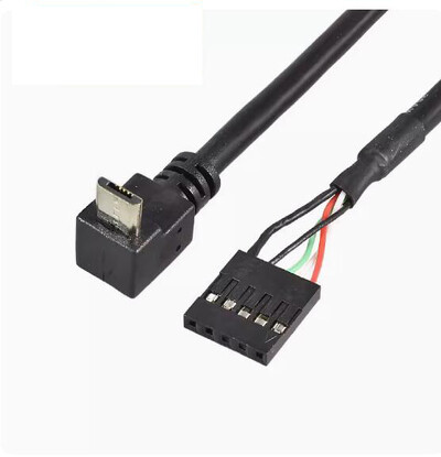 Placă de bază pentru computer PC 9P la Micro USB la DuPont 2,54 mm 5Pin Cablu de date DuPont USB la Micro USB Folie de aluminiu + cablu plasă țesut