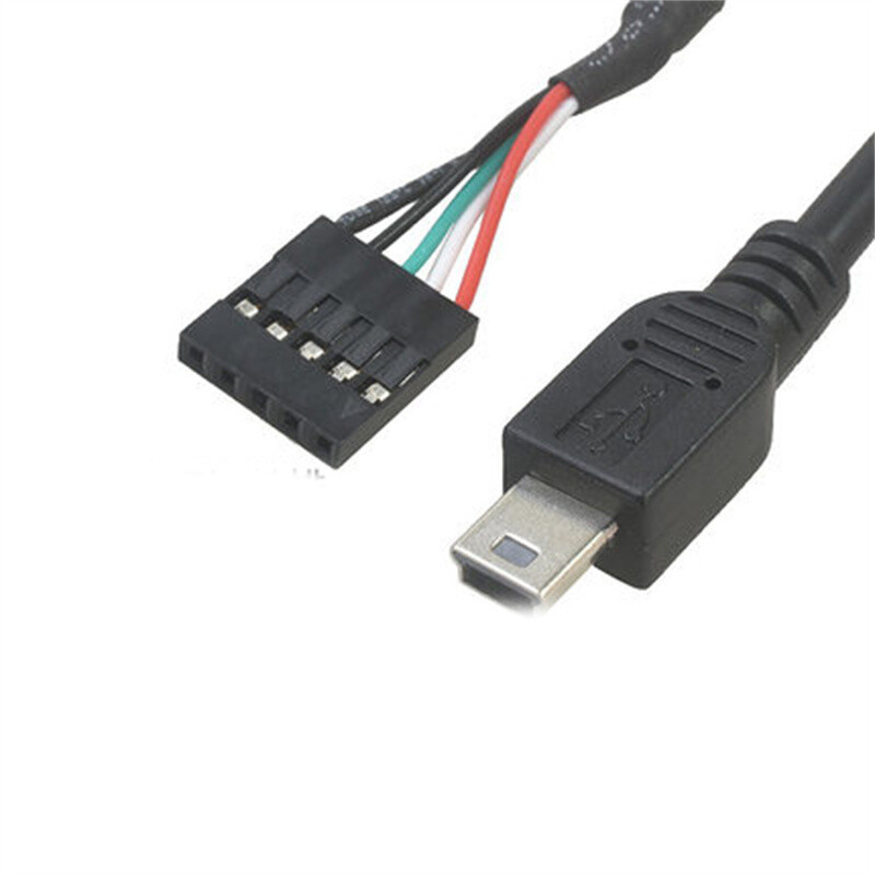 Placă de bază pentru computer PC 9P la Micro USB la DuPont 2,54 mm 5Pin Cablu de date DuPont USB la Micro USB Folie de aluminiu + cablu plasă țesut