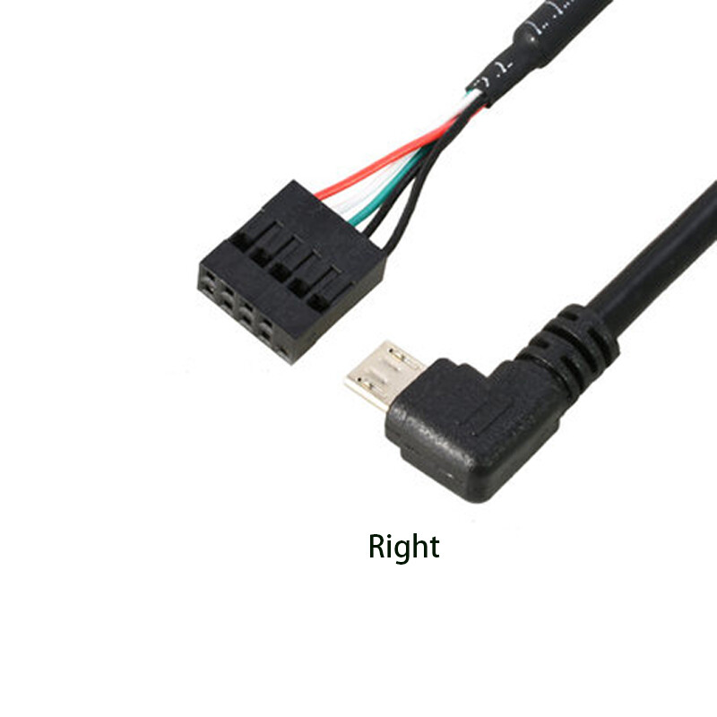 Placă de bază pentru computer PC 9P la Micro USB la DuPont 2,54 mm 5Pin Cablu de date DuPont USB la Micro USB Folie de aluminiu + cablu plasă țesut