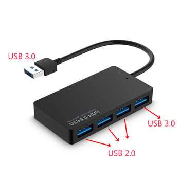 Високоскоростен USB 3.0 HUB Multi USB сплитер 4 порта Expander Multiple USB Expander Компютърни аксесоари за лаптоп PC