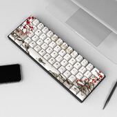 Nemecké, francúzske, španielske, ISO Dye Sub klávesy, Plum Blossom 80 klávesov, čerešňový profil, klávesy pre QWERTZ AZERTY 61 64 67 68 klávesov