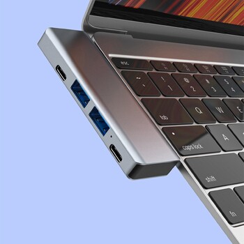 USB Type C Hub към -съвместим с MST 4K USB C HUB докинг станция, подходящ за Pro Air Apple компютърен адаптер