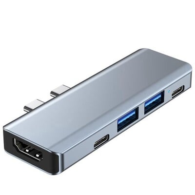 USB Type-C Hub pre kompatibilnú dokovaciu stanicu MST 4K USB C HUB, vhodná pre adaptér Apple Pro Air