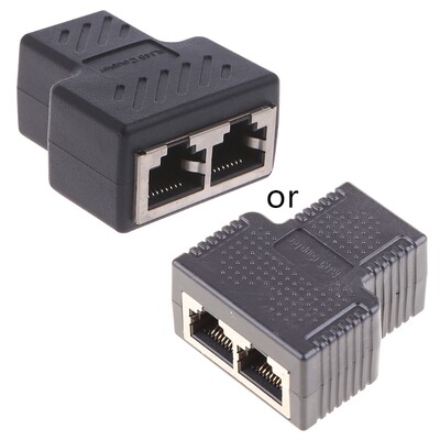 RJ45 elosztó csatlakozó adapter 1-2 utas Ethernet elosztó csatlakozó dugó Play Ethernet bővítő átalakító laptophoz