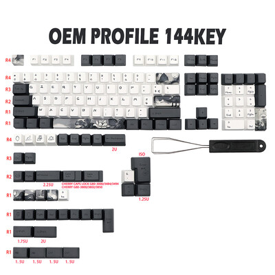 GMK-KEY Keycap cu flori de lotus cu cerneală sublimare vopsea pentru comutatoare MX dz60 RK61 Anne gk61 DZ60 GK64 68 980 108 ISO Keycap