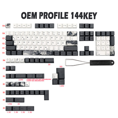 GMK-KEY Keycap cu flori de lotus cu cerneală sublimare vopsea pentru comutatoare MX dz60 RK61 Anne gk61 DZ60 GK64 68 980 108 ISO Keycap