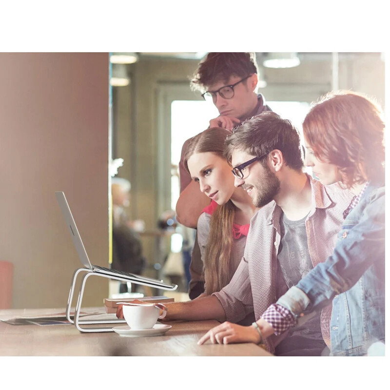 Klēpjdatora statīva turētājs datoram Macbook Air Pro salokāms vertikāls piezīmjdatora statīvs Datora atbalsts Macbook Pro planšetdatora plaukta turētājs Jauns