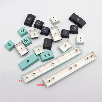 Geoma Keycap pbt XDA Japanese Korean DE FR ES AZERTY Key Cap For dz60/RK61/gk64/68/84/980 Keycaps gmk Keycaps Alice Space bar