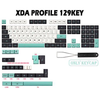 Geoma Keycap pbt XDA Ιαπωνικά Κορεατικά DE FR ES AZERTY Πλήκτρο κλειδιού για dz60/RK61/gk64/68/84/980 Keyboard gmk Keycaps Alice Space bar