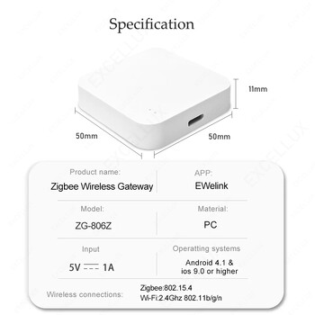 ZigBee 3.0 Multi-mode Gateway Hub Smart Home Безжичен мост Дистанционно управление EWeLink Работи с Alexa Google Assistant Alice