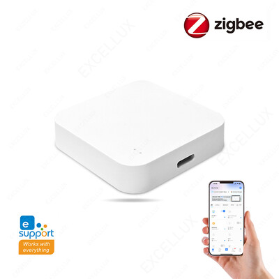 ZigBee 3.0 vairāku režīmu vārtejas centrmezgls viedās mājas bezvadu tilts EWeLink tālvadības pults darbojas ar Alexa Google Assistant Alise