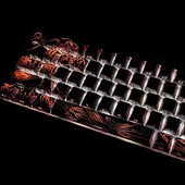 Küljele graveeritud poolläbipaistev kirsipuu klahvikorgid PBT soojussublimatsiooniga 130 klahvi Loov 60/64/84/98/108 mehaaniliste klaviatuuride jaoks