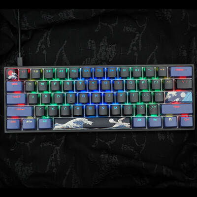 WOMIRE WK61 Tastatură mecanică cu fir RGB interschimbabilă la cald, 60% tastatură Tastatură minimalistă personalizată pentru joc, laptop, computer