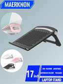 Salokāms klēpjdatora statīvs priekš iPad Macbook Mac Pro PC piezīmjdatora planšetdatora datoru piederumi ABS galddatora kronšteina atbalsta dzesēšanas statīvs