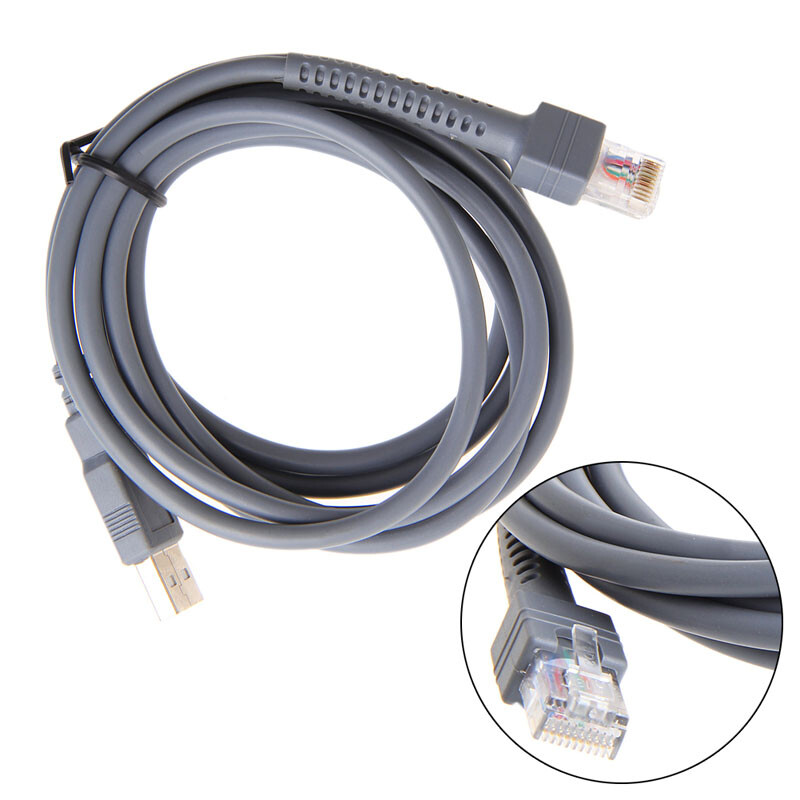 2M символен баркод скенер USB кабел LS1203 LS2208 LS4208 LS3008 CBA-U01-S07ZAR