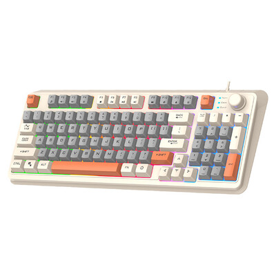 Herná klávesnica K82 RGB Light Mechanická klávesnica 94 klávesov Svetelná klávesnica s možnosťou výmeny kláves pre notebooky a stolné počítače